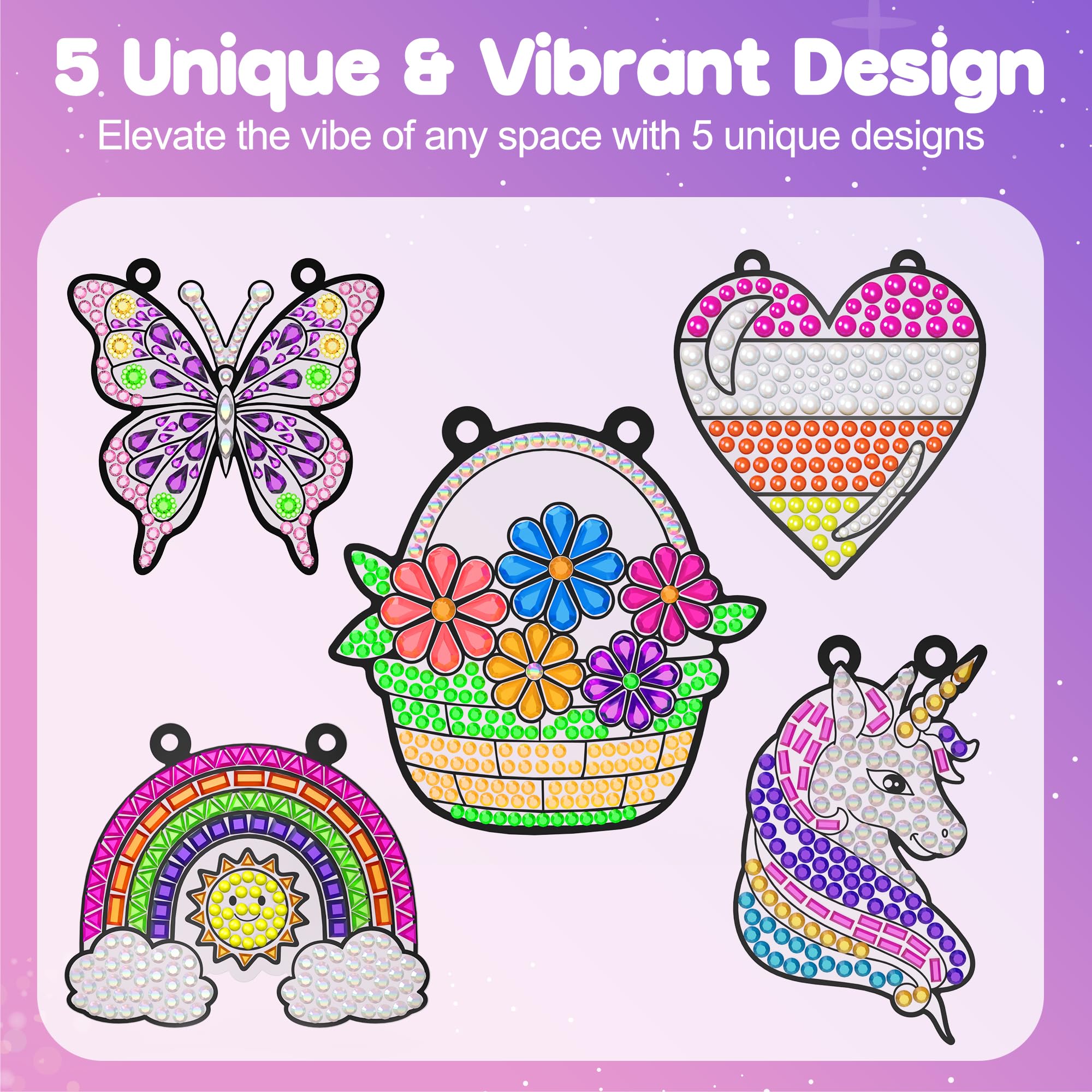 ZIZZ Window Art Suncatcher Unicorn design sparks magical creativity for kids