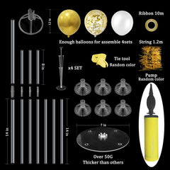 ZJDHPTY gold balloon stand base weight for stable table decorations.