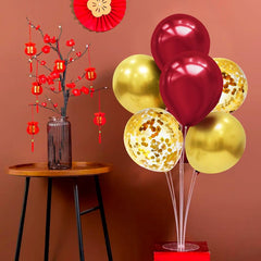 ZJDHPTY gold confetti balloons sparkle for a luxurious touch.