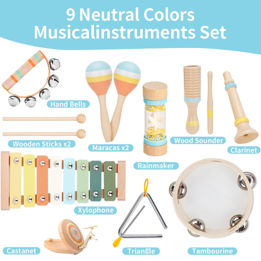 ZJEFUNS Hand bells for gentle color exploration and collaborative play.
