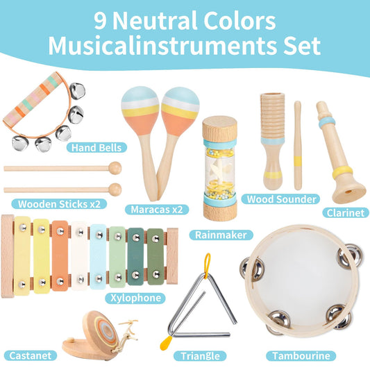 ZJEFUNS Hand bells for gentle color exploration and collaborative play.