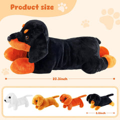 ZJoey dachshund big 18.5 inch plush bedtime companion