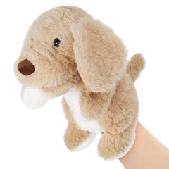 ZJoey dog hand puppet, 11 inch, ideal for expressive storytelling.