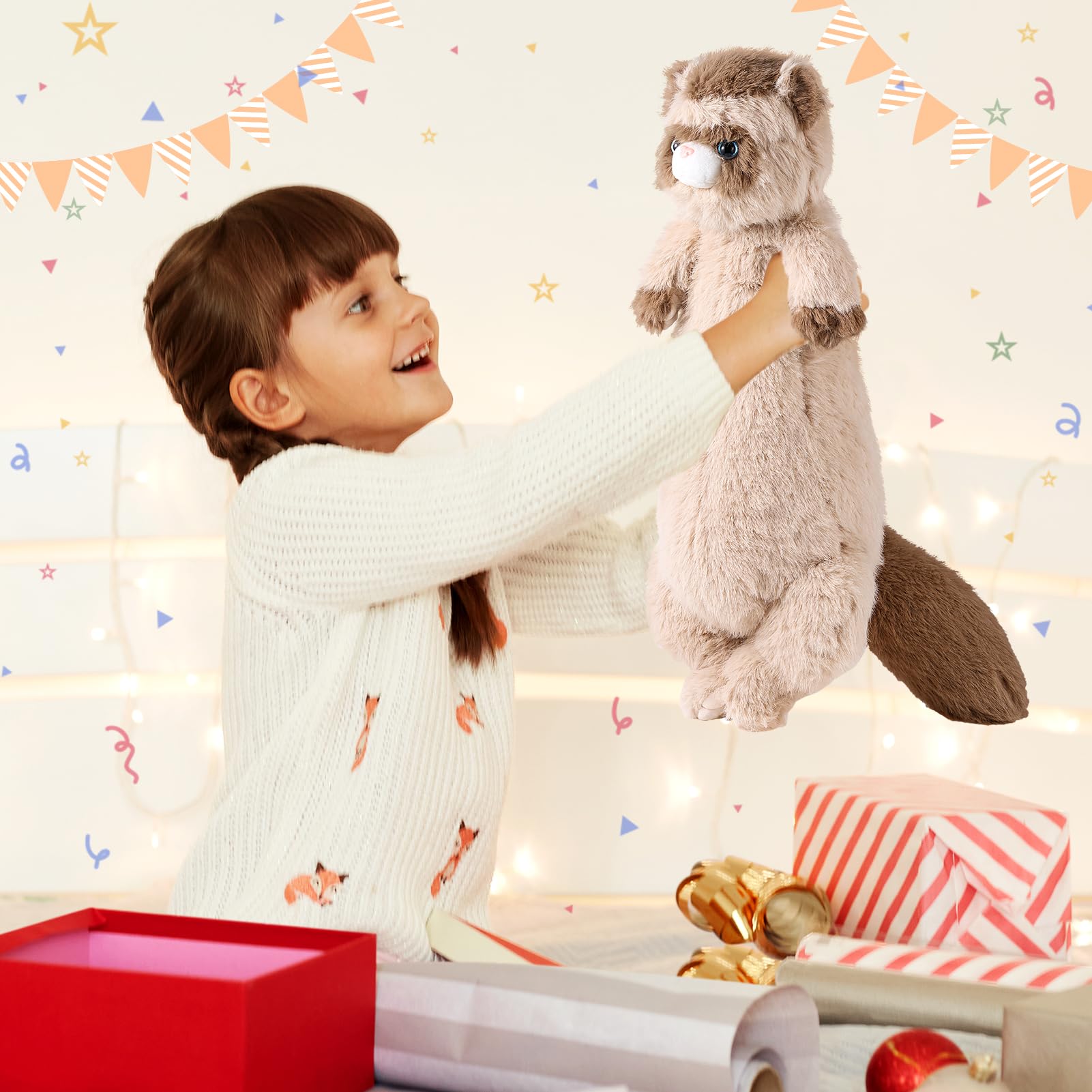 ZJoey home decor ferret plush enhances living rooms and bedrooms