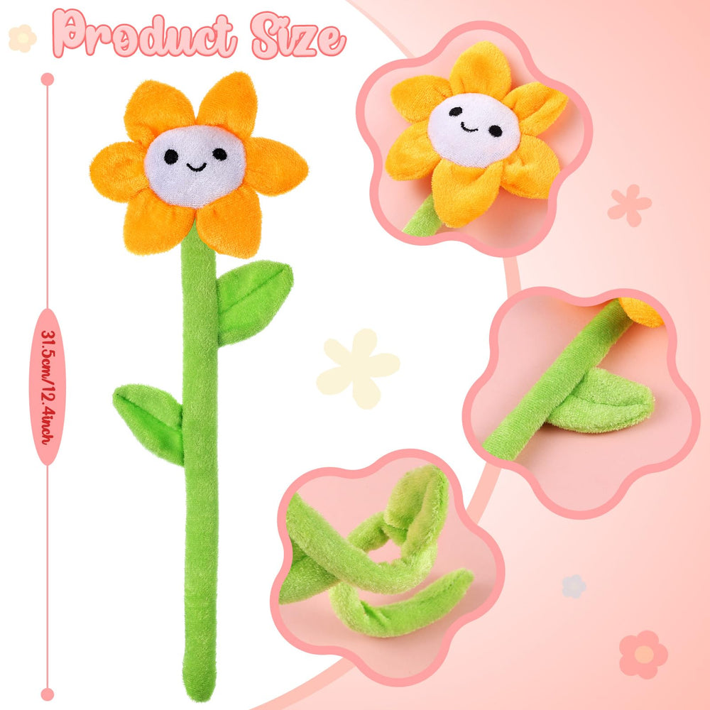 Close-up of ZJoey plush daisy with flexible stems for easy styling