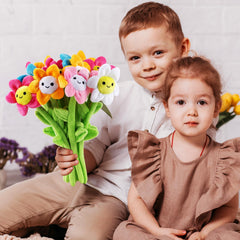 ZJoey gift set plush daisies for birthdays, Mother's Day, or Valentine's