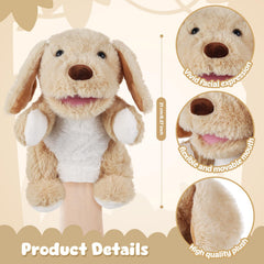 ZJoey sea turtle hand puppet with soft plush material for imaginative play.