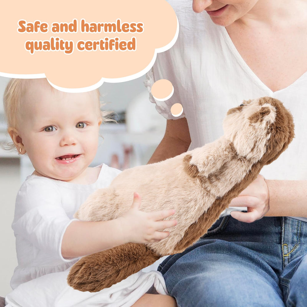 ZJoey soft velour ferret doll offers gentle hug moments