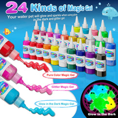 ZJYY Colorful hydrogel pieces arranged for mix-and-match play