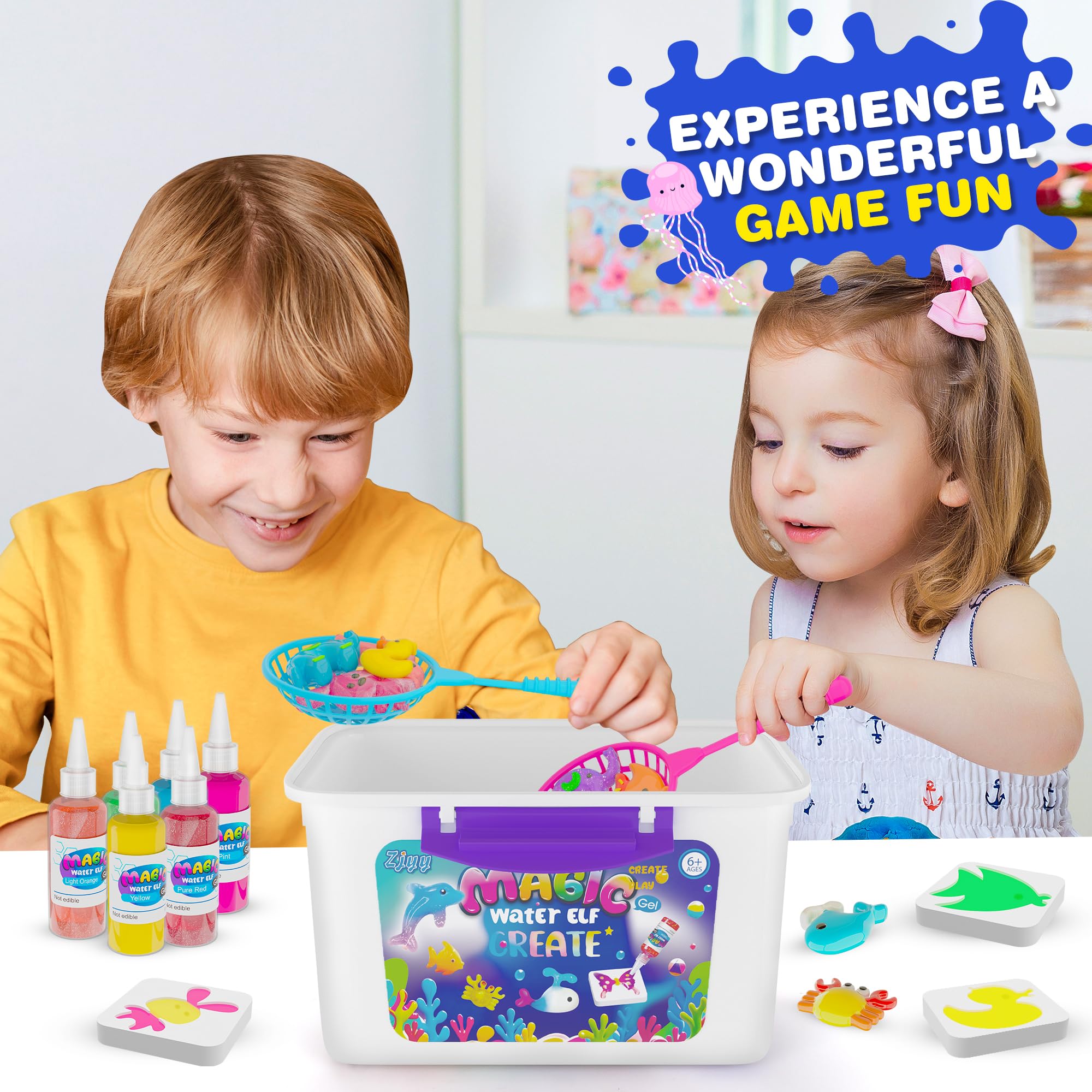 ZJYY Instruction manual guides a simple three-step gel magic process.