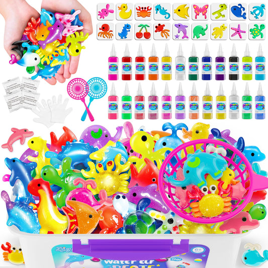 ZJYY Magic Water Elf Toy Kit vibrant hydrogels for hands-on play.