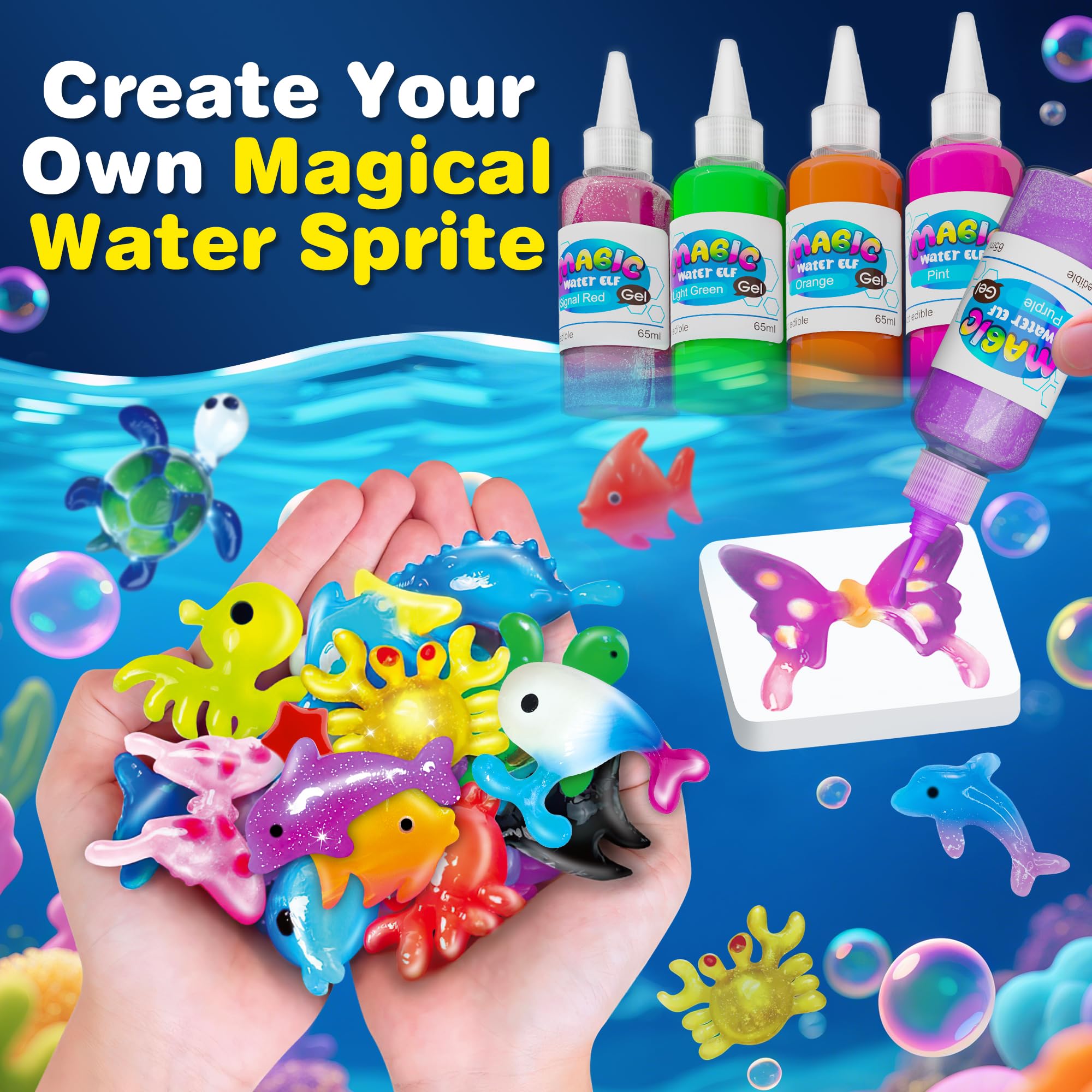 ZJYY Three-step magic process demonstrated to reveal water creatures