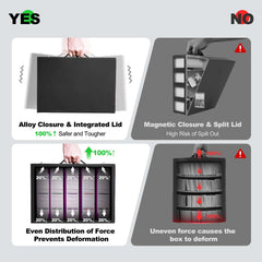 ZLCA metal latch provides reliable security for travel.