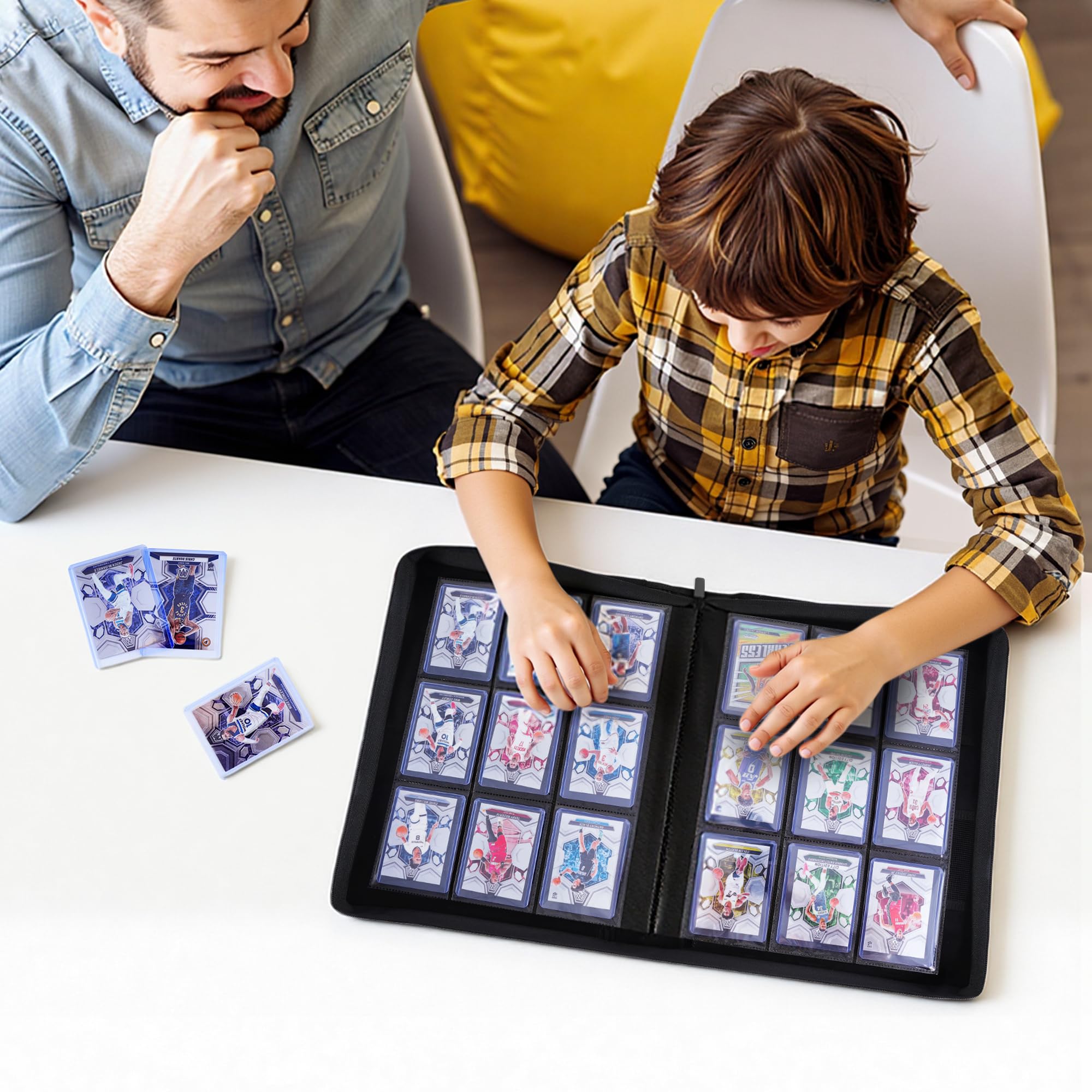 ZLCA black binder designed for sports, MTG and trading cards