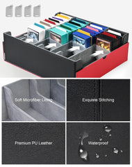 Waterproof outer layer protects cards from moisture and spills.