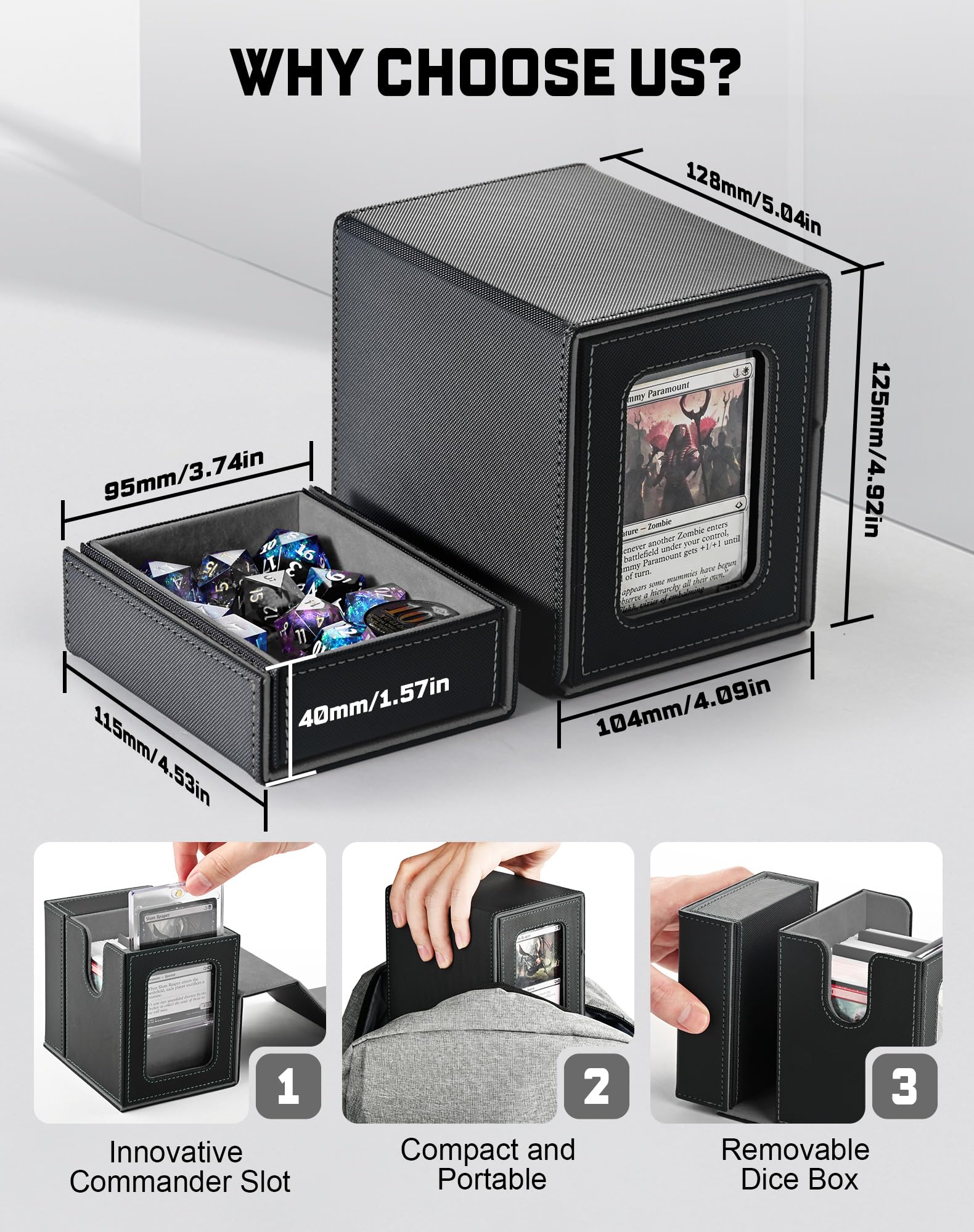 ZLCA magnetic closure seals out dust and moisture for travel protection