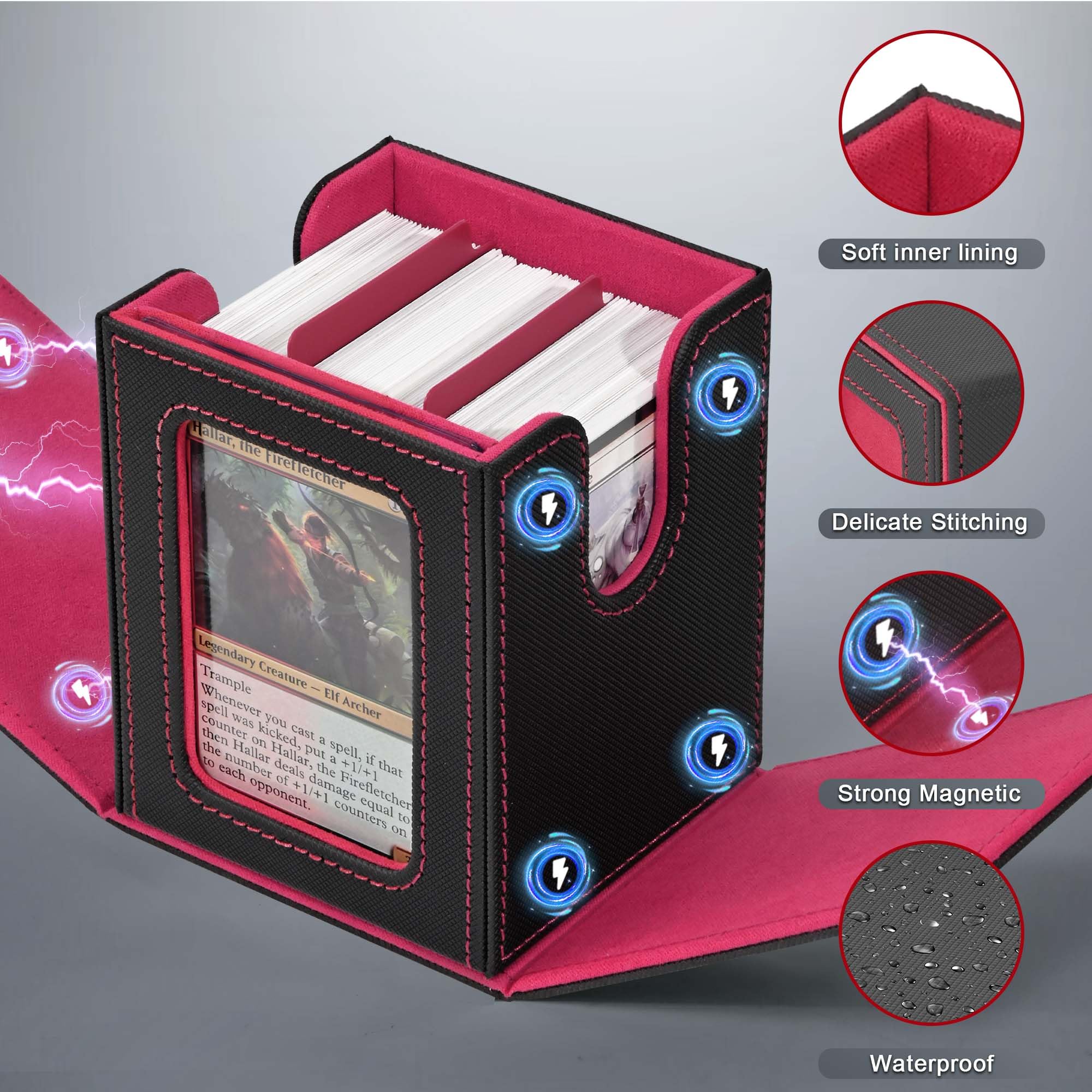 Includes 35pt top loaders to shield commander cards.