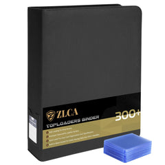 ZLCA top loader binder with 9-pocket pages in black for secure card storage