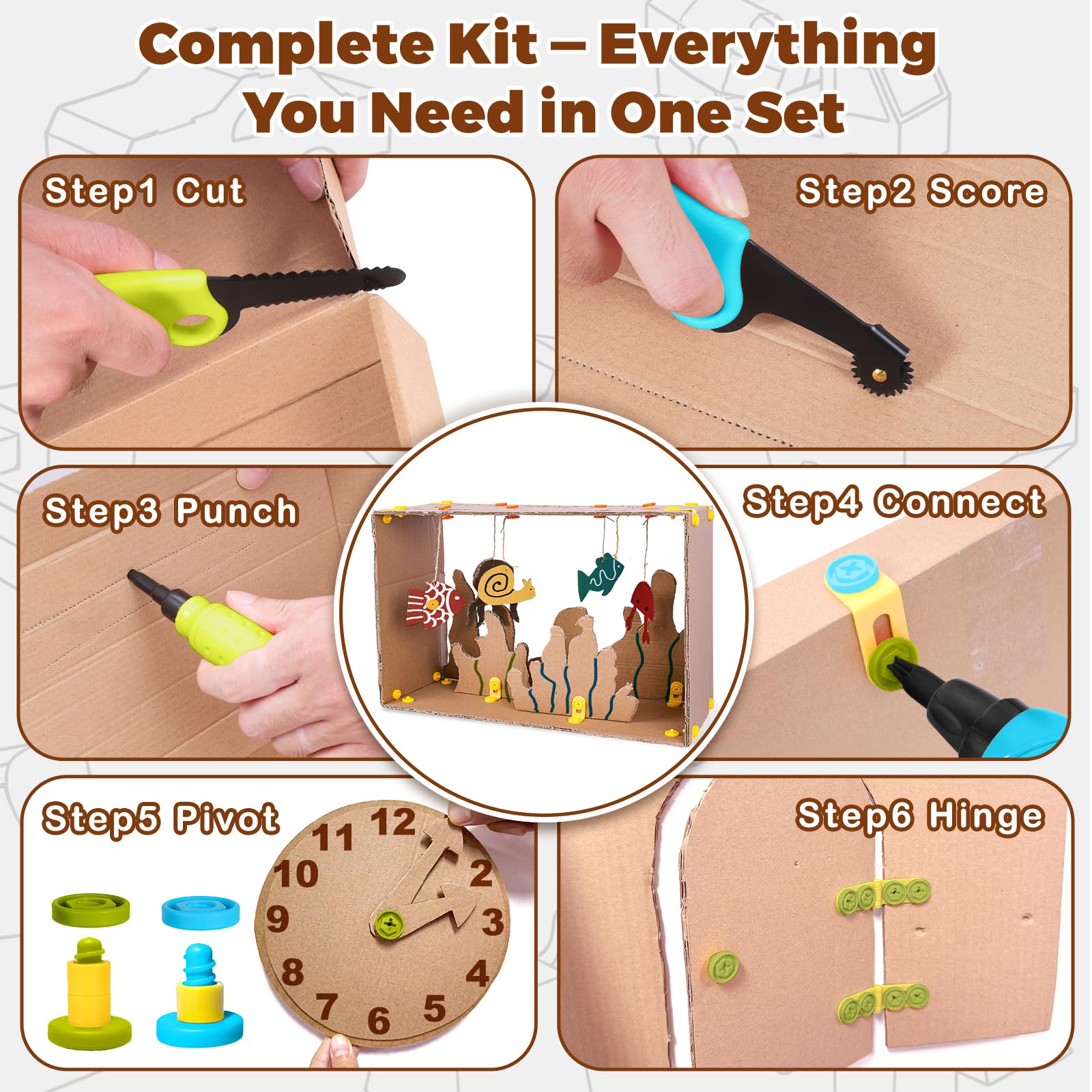 ZLemma toolkit laid out for cutting, folding, and assembling projects