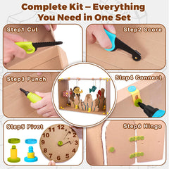 ZLemma toolkit laid out for cutting, folding, and assembling projects