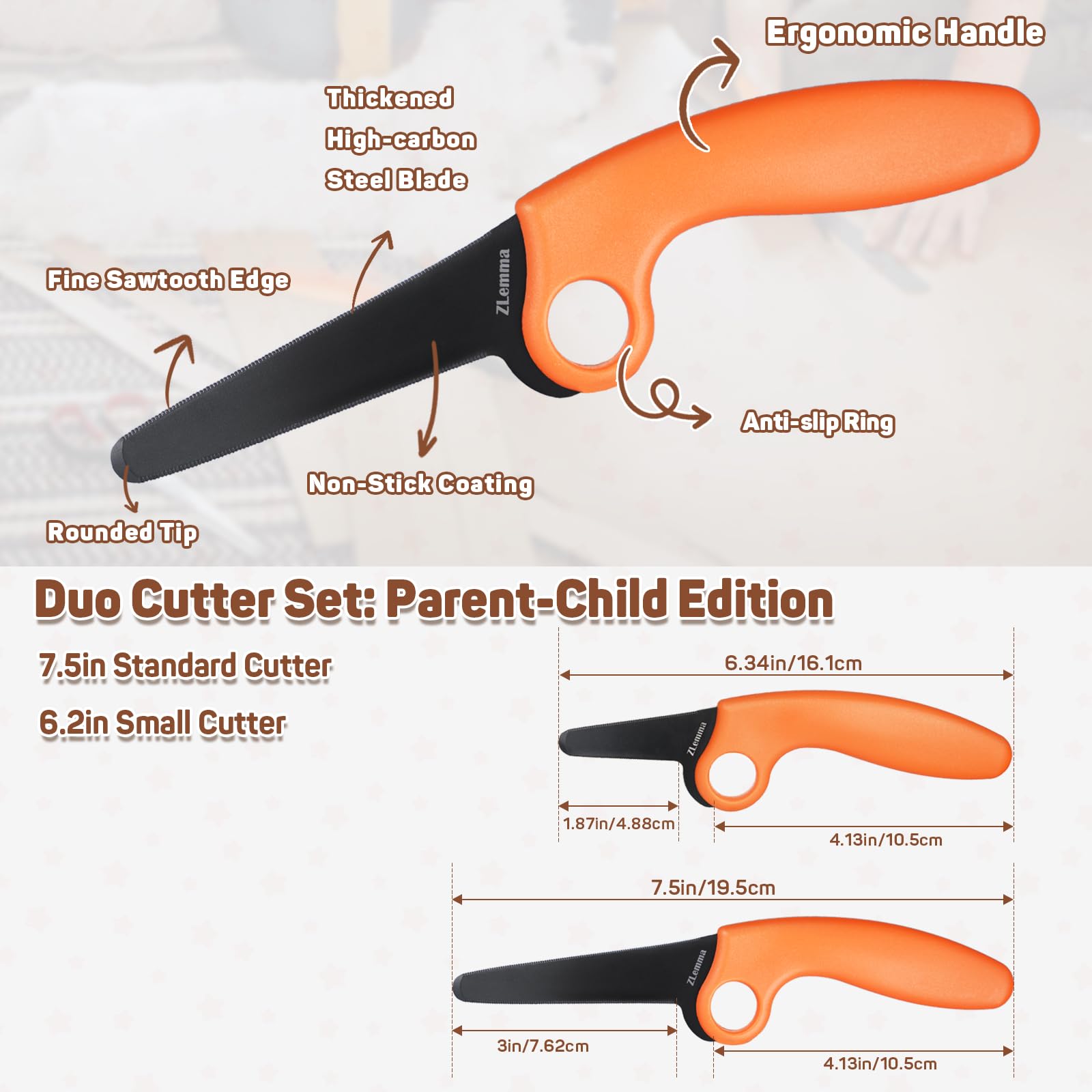 ZLemma cardboard cutter made with 420J2 steel for long-lasting use