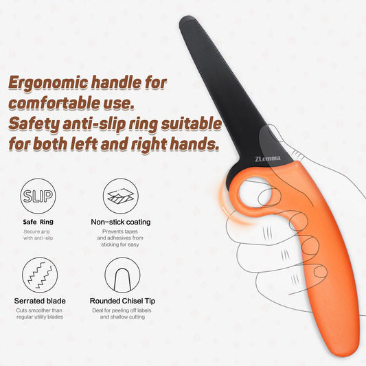 ZLemma cardboard cutter safety guard provides stability and finger protection