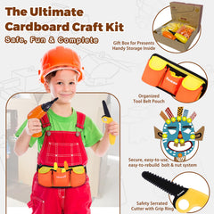 ZLemma safety ring saw designed for safe cardboard cutting in kids' projects.