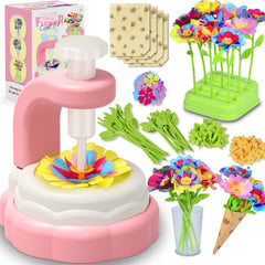 ZLHPJY Flower Bouquet Kit assembly showing petals and stems for creative DIY projects.