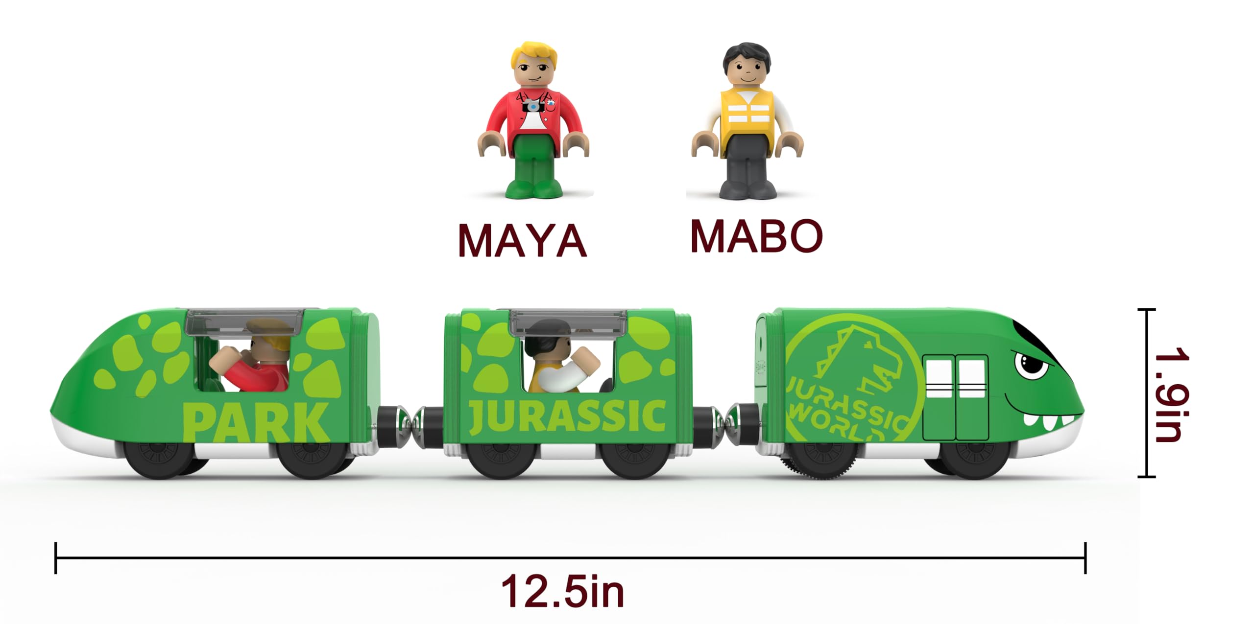 Z MAYABBO train set battery powered engine with motion