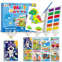 ZMLM 24 water coloring books with vibrant classroom patterns for kids