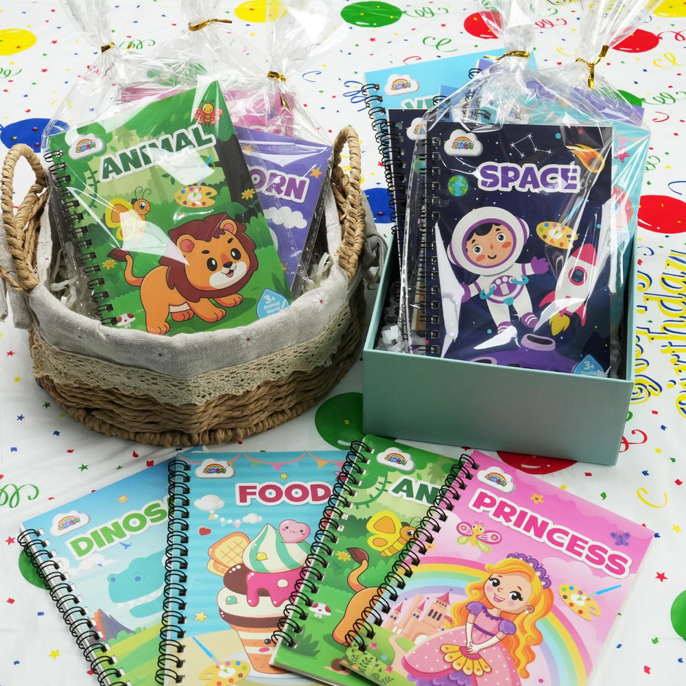 ZMLM party favors set with gift bags and gold ribbons for celebrations.
