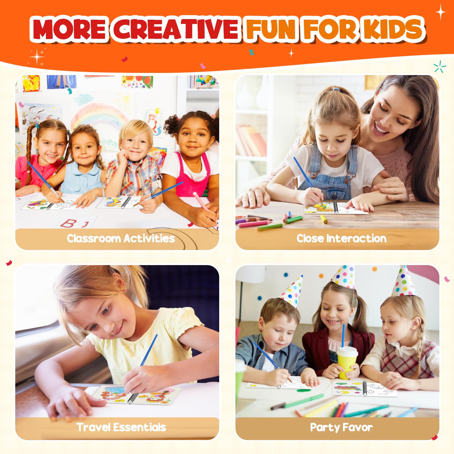 ZMLM compact coloring books suited for school prizes and activities.