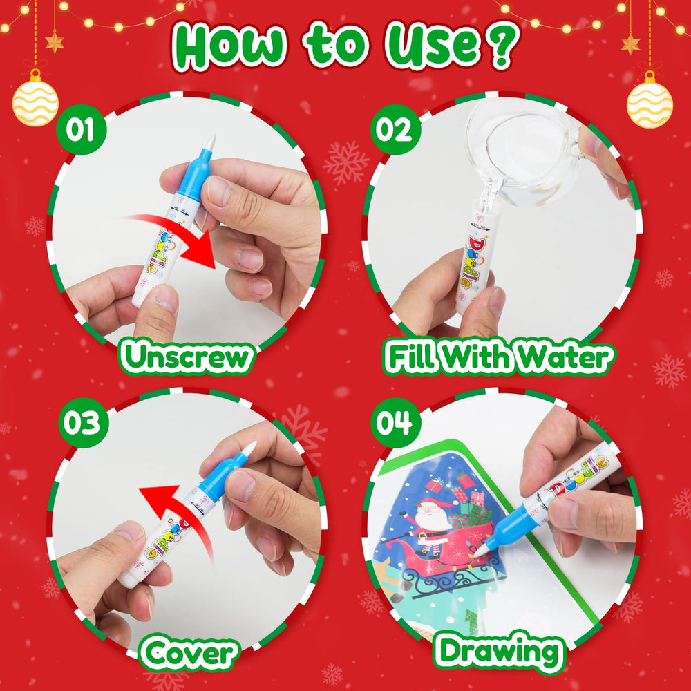 ZMLM food-theme page offers colorful learning through water-doodling