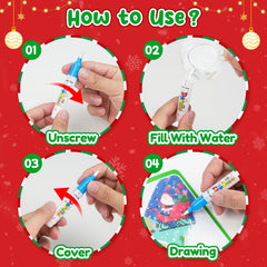 ZMLM food-theme page offers colorful learning through water-doodling