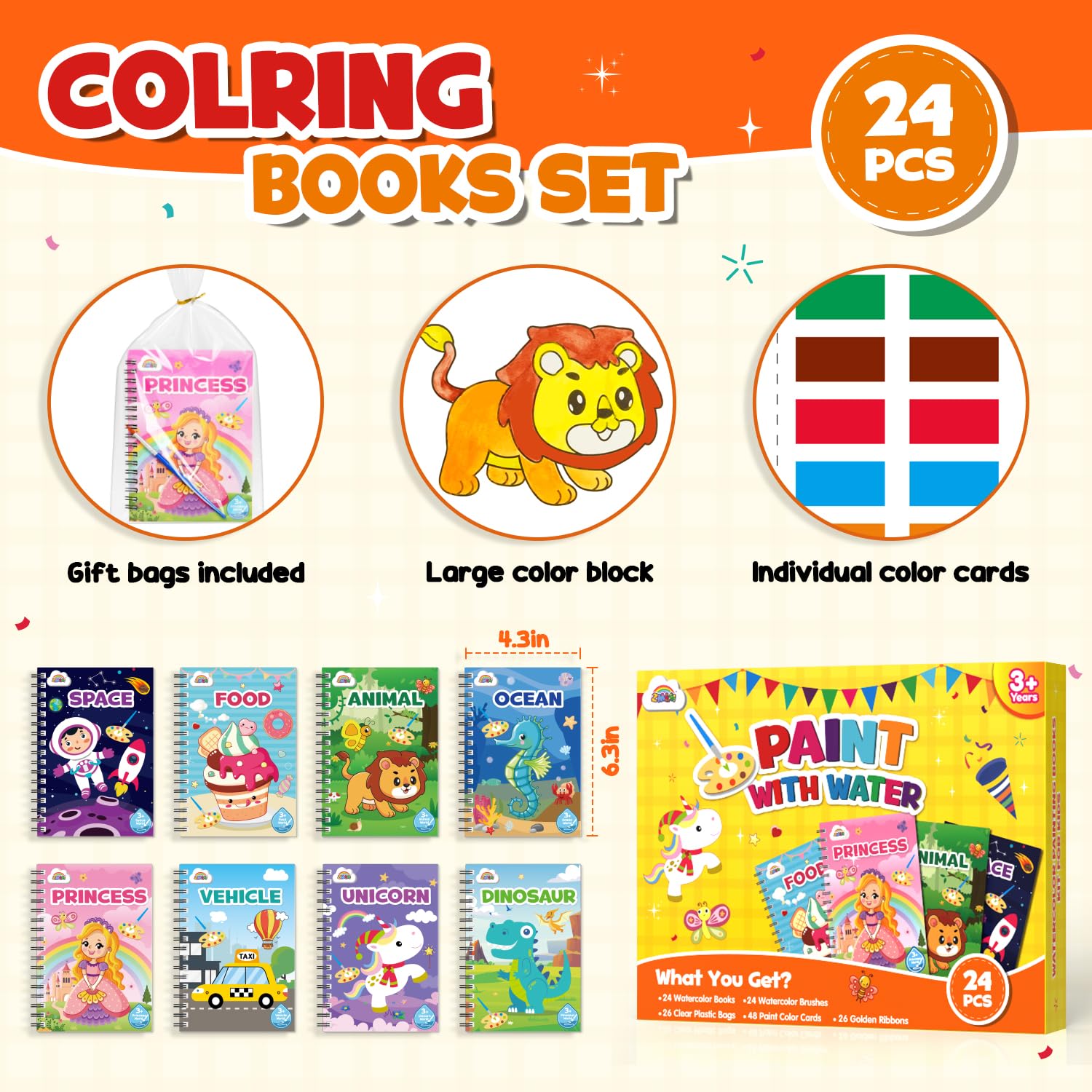 ZMLM water-coloring books using water pens to reveal colors.