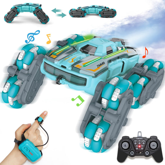 ZMMB 8-Wheel RC Stunt Car with gesture control for intuitive play and smooth steering.