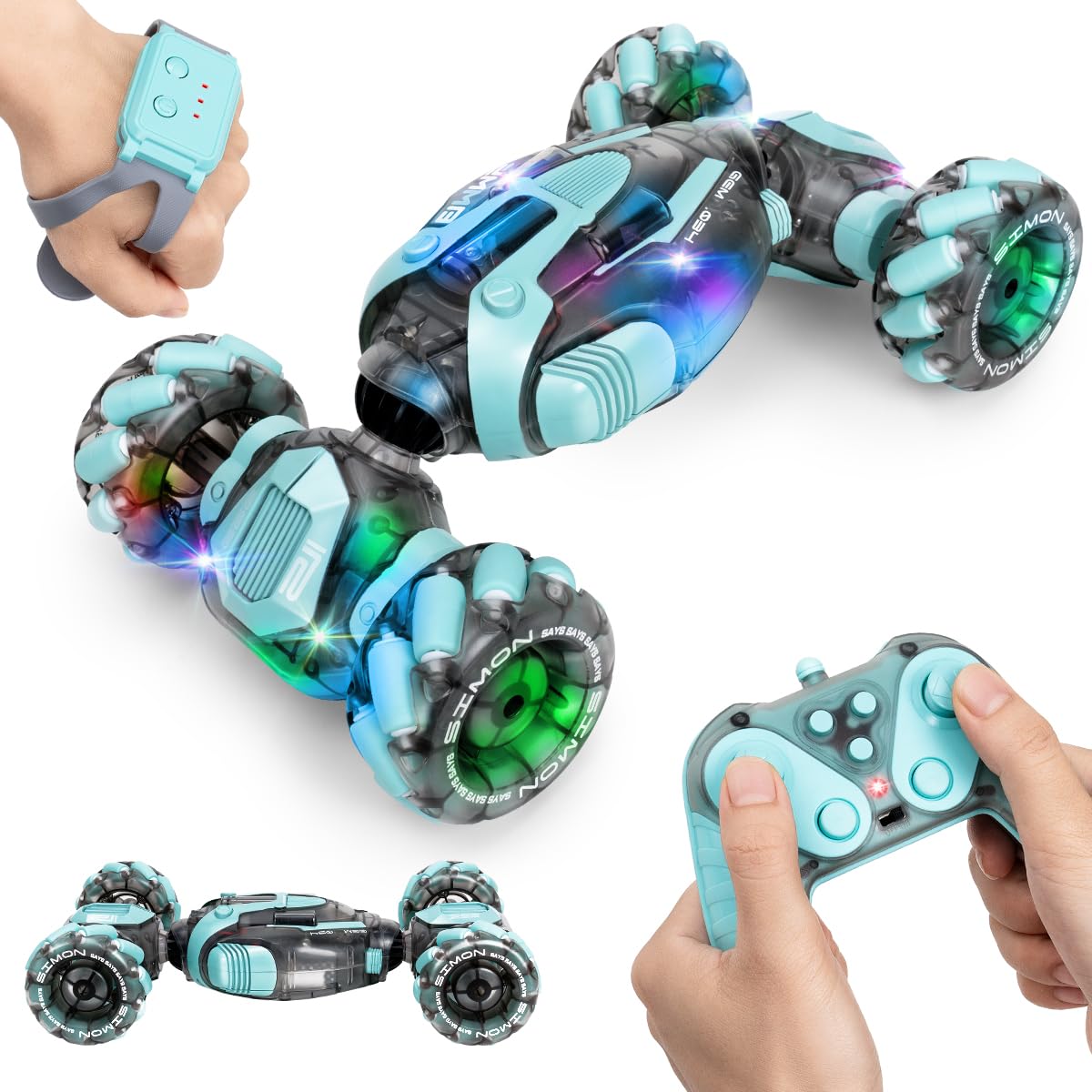 ZMMB Gesture Sensing RC Stunt Car drifts with 4WD power for all-spot play