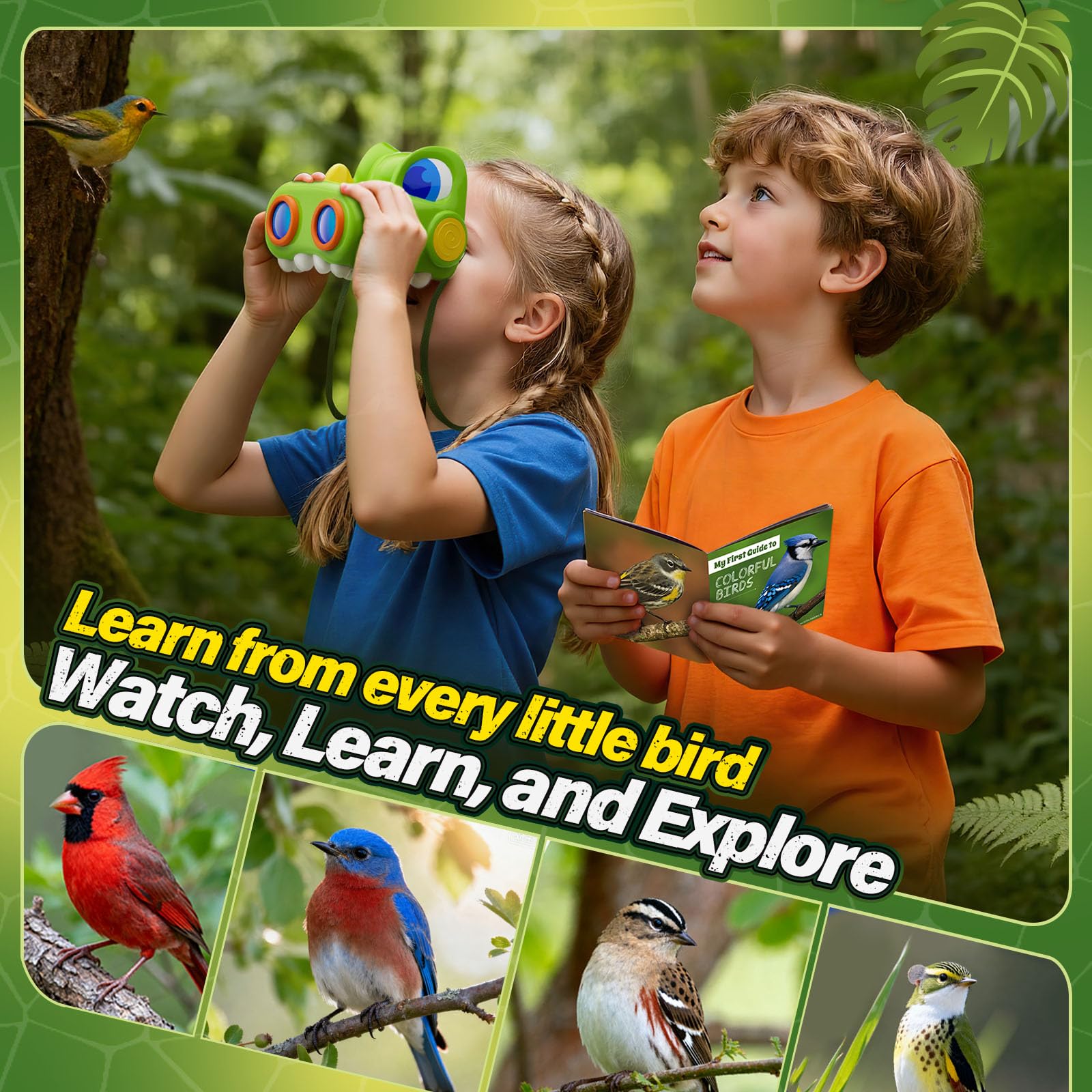 Zmpolir friendly-dino binoculars encourage imaginative play and discovery
