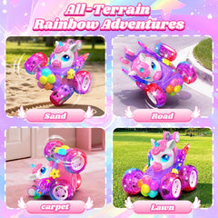 Zmpolir Unicorn RC Car 360° rotation enables exciting stunts on various surfaces.