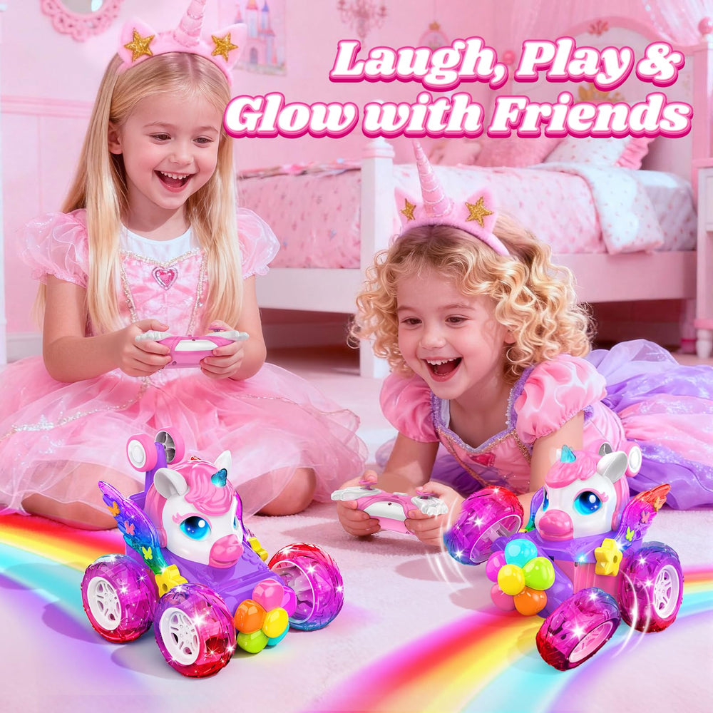 Zmpolir Unicorn RC Car USB charging keeps playtime ready anytime.