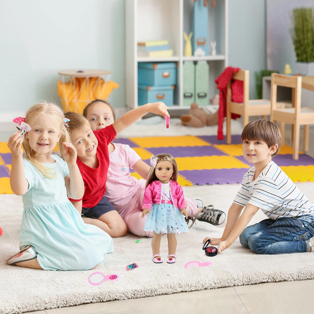 ZNTWEI hair clip highlights quick styling during pretend play sessions.