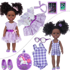 ZNTWEI doll clothes set A with removable outfits for quick styling.