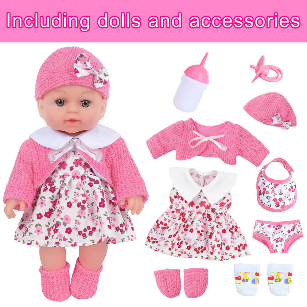 ZNTWEI doll clothes set for mix-and-match outfits and easy dressing