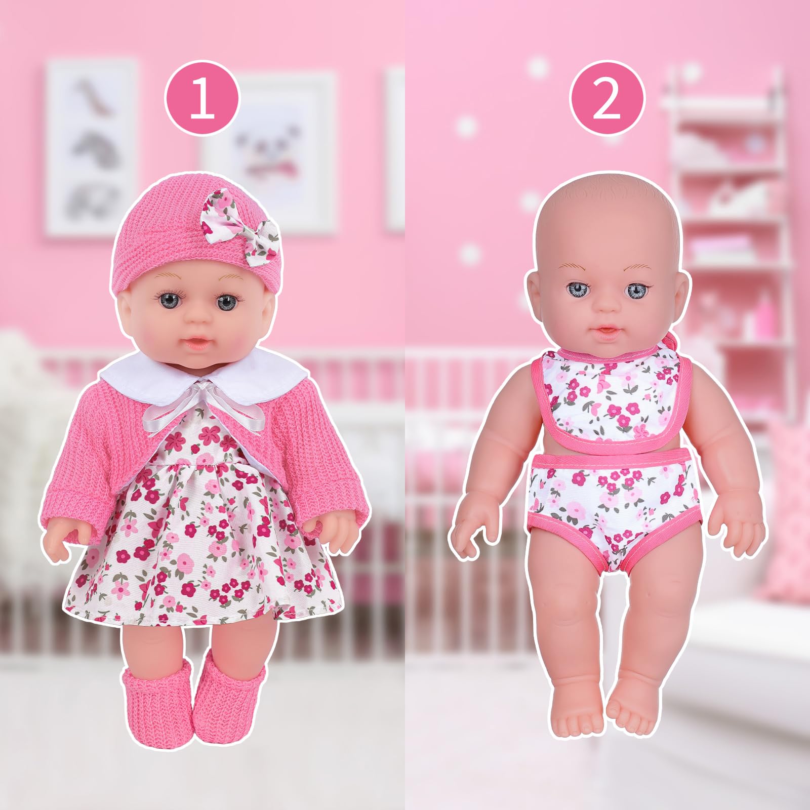 ZNTWEI doll diaper pack keeps essentials organized