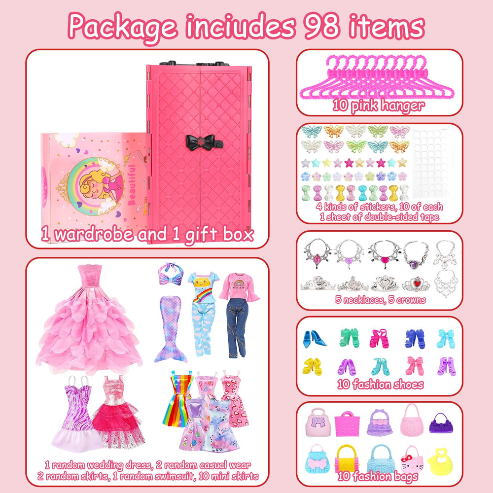 ZNTWEI doll fashion dresses for creative styling and pretend fashion shows