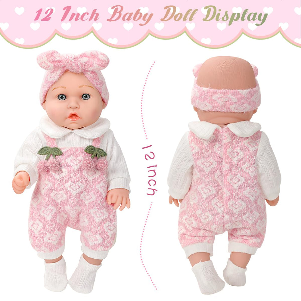ZNTWEI doll pacifier included for soothing pretend scenarios.