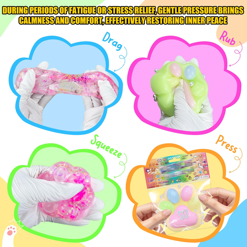 Zoacrn Taba Squishies Paw pocket-friendly design fits backpacks and pockets.