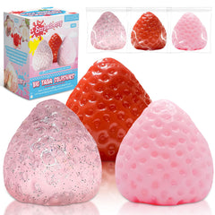 Zoacrn taba strawberry squishies set shown together for play and stress relief.