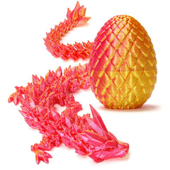 Zobetro dragon-surprise-egg-red exterior displayed as a stylish desk piece