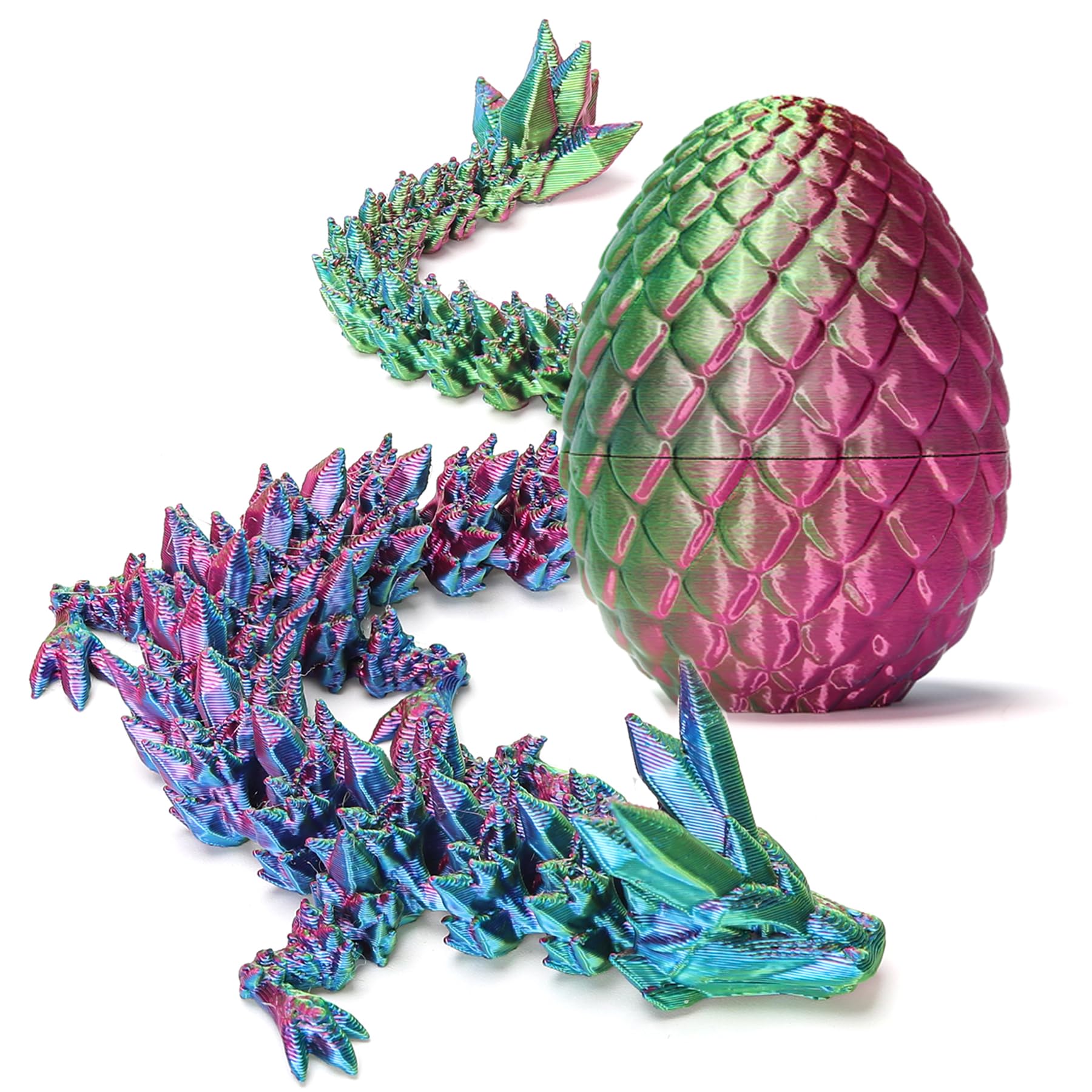 Zobetro dragon surprise egg in yellow-green for festive Easter decor and playful display.